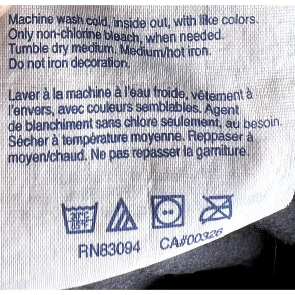 Peterbilt Hoodie Men's Size 2XL Pullover Sweater Blue White Spell-out Oval Logo - Picture 8 of 10